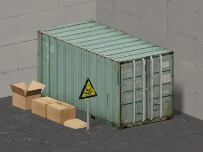 Industry Pack Low-poly 3D model