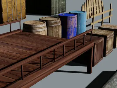 Game Assets Low-poly 3D model