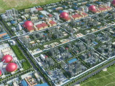 Chemical Plant 3D model get