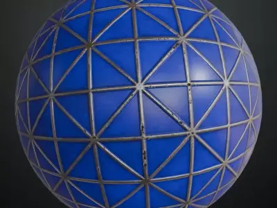 Sci-Fi Wall PBR Seamless Texture 8