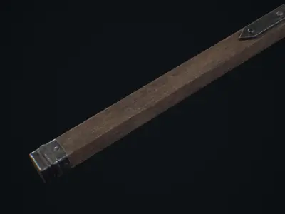 Medieval Weapon War Hammer -PBR- Game Ready Low-poly 3D model