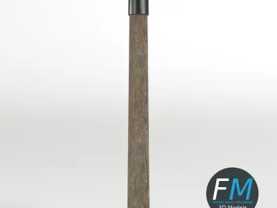 Fork and mattock axe 3D model