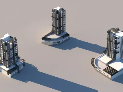 Residential Building 3D model