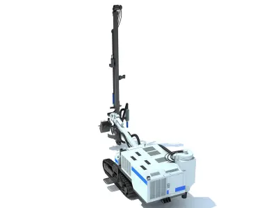 Rock Drilling Rig 3D model