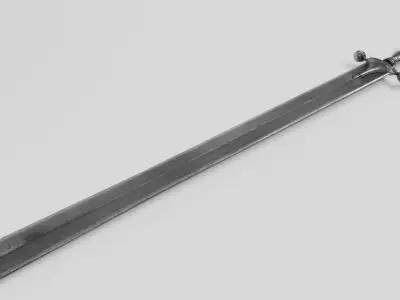 Sword-04 Low-poly 3D model