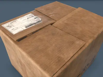 Boxes Common Enviroment Assets Low-poly 3D model