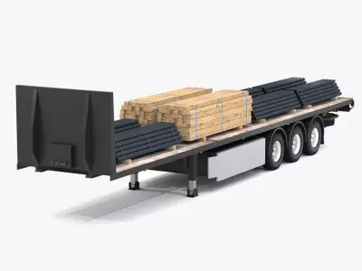 Industrial Trailer 02 3D model