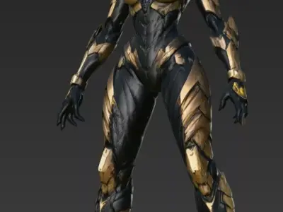 Female Scorpion Robot 3D model