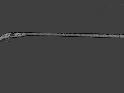 Tusken Cycler Rifle A 3D model