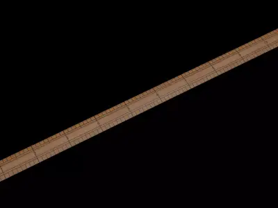 inches rule Low-poly 3D model