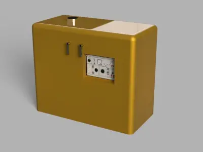 Trailer Generator Low-poly 3D model