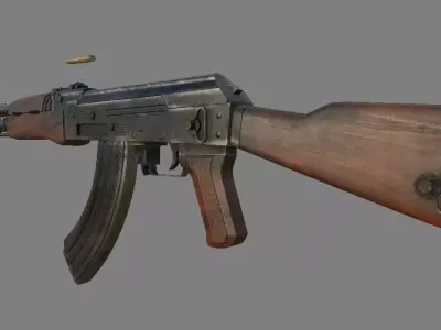 AK-47 ak - rifle 3D model 5