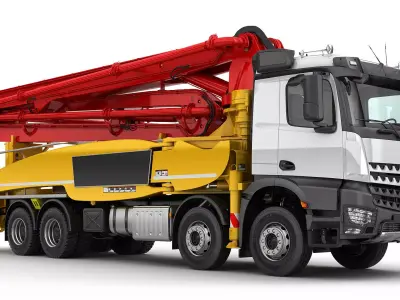 Concrete Pump Truck 8X4 3D model
