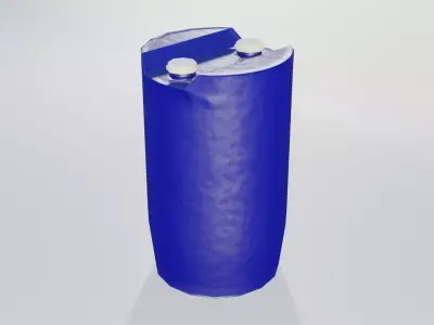 Plastic Tight Head Drum 01 220L Low-poly 3D model