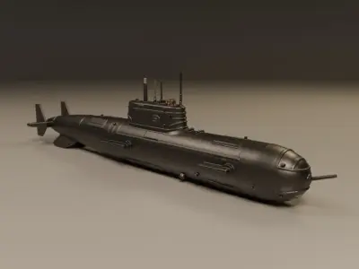submarine 3D print model order