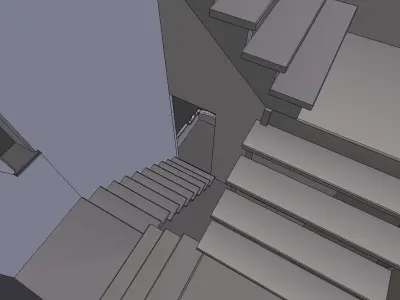 Old Medieval Tower Low-poly 3D model