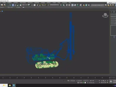 Drill Rig Surface Mining D40SH Low-poly 3D model