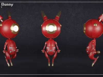 Littile Bot Bunny    3D model