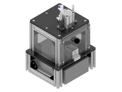 Tension Inspection and Tube Cutting Machine 3D model