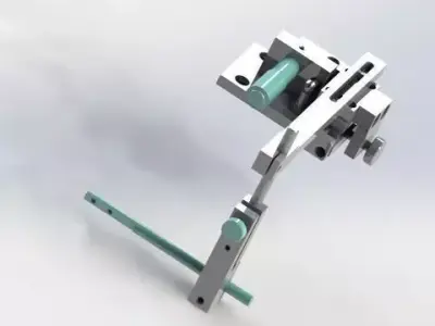 Fiber optic adjustment fixture 3D model