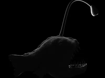 Scary fish 3D model
