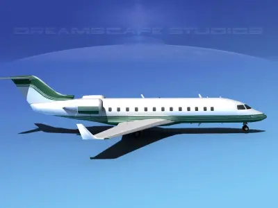 Bombardier Challenger 850 V01 3D model