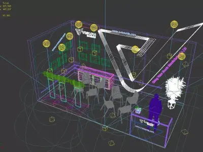 Exhibition - Area -3X6-3DMAX2009-8 3D model