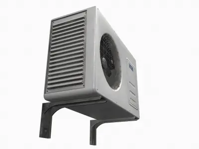 Air conditioner Low-poly 3D model purchase