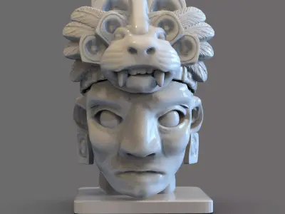 Mayan Head  3D print model
