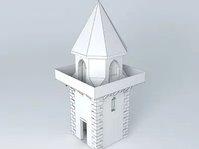 tower with roof Free 3D model