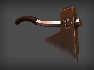 Axe Tamahawk Free low-poly 3D model