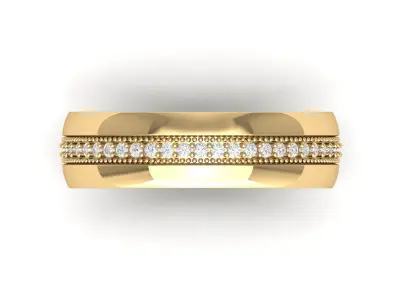 Wedding Ring 3D print model 63