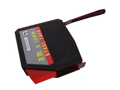 Construction Measuring Tape Free low-poly 3D model