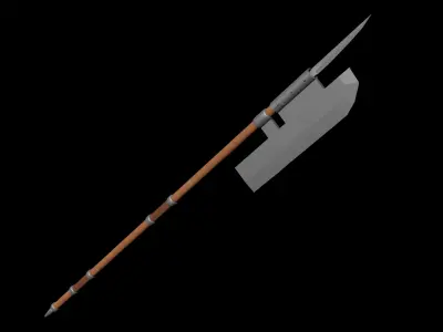 Realistic pikes with procedural materials - 5 different pikes Low-poly 3D model