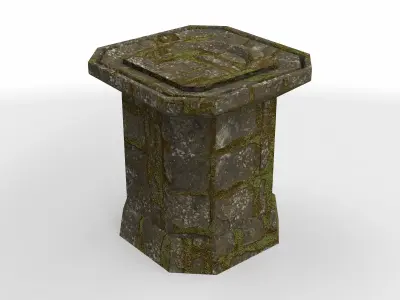 pedestal 01 3D model