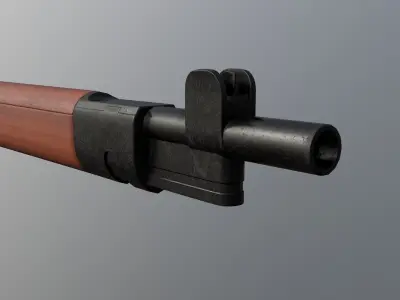K98 Sniper Rifle  Low-poly 3D model