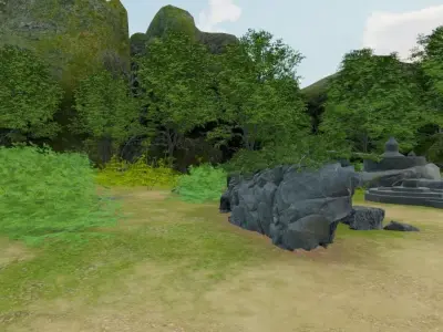 Abandoned Village Ruins 3D model