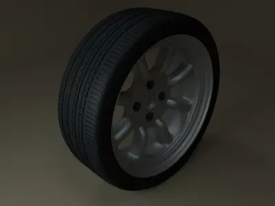 Car Wheel 3D model by vlad-cius