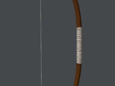 Bow and Arrow Low-poly 3D model order
