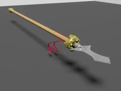 Chinese Spear Low-poly 3D model