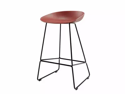 about a stool AAS38 76cm by HAY 3D model