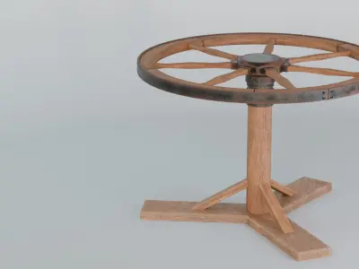 Breaking Wheel Free low-poly 3D model