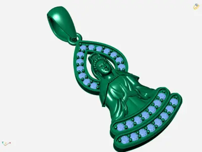 PENDANTS BUDDHA 3D print model