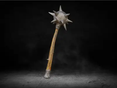 Medieval War Mace High-poly 3D Model 3D model