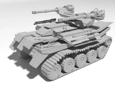 Scifi Tank for 3Dprint 3D print model