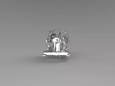 Polished Metal Machine 3D print model