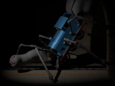 Spider-Thomas Low-poly 3D model