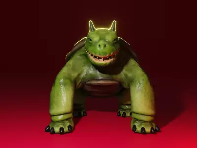 MonsterTurtle Low-poly 3D model