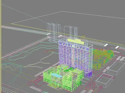 Hospital Building 3D model order