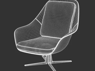  Replica Flexform Cocoa Armchair Model, Brown &amp; Grey  purchase